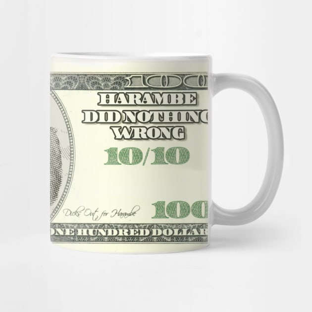 Harambe Dollar Bill by DigitalCleo